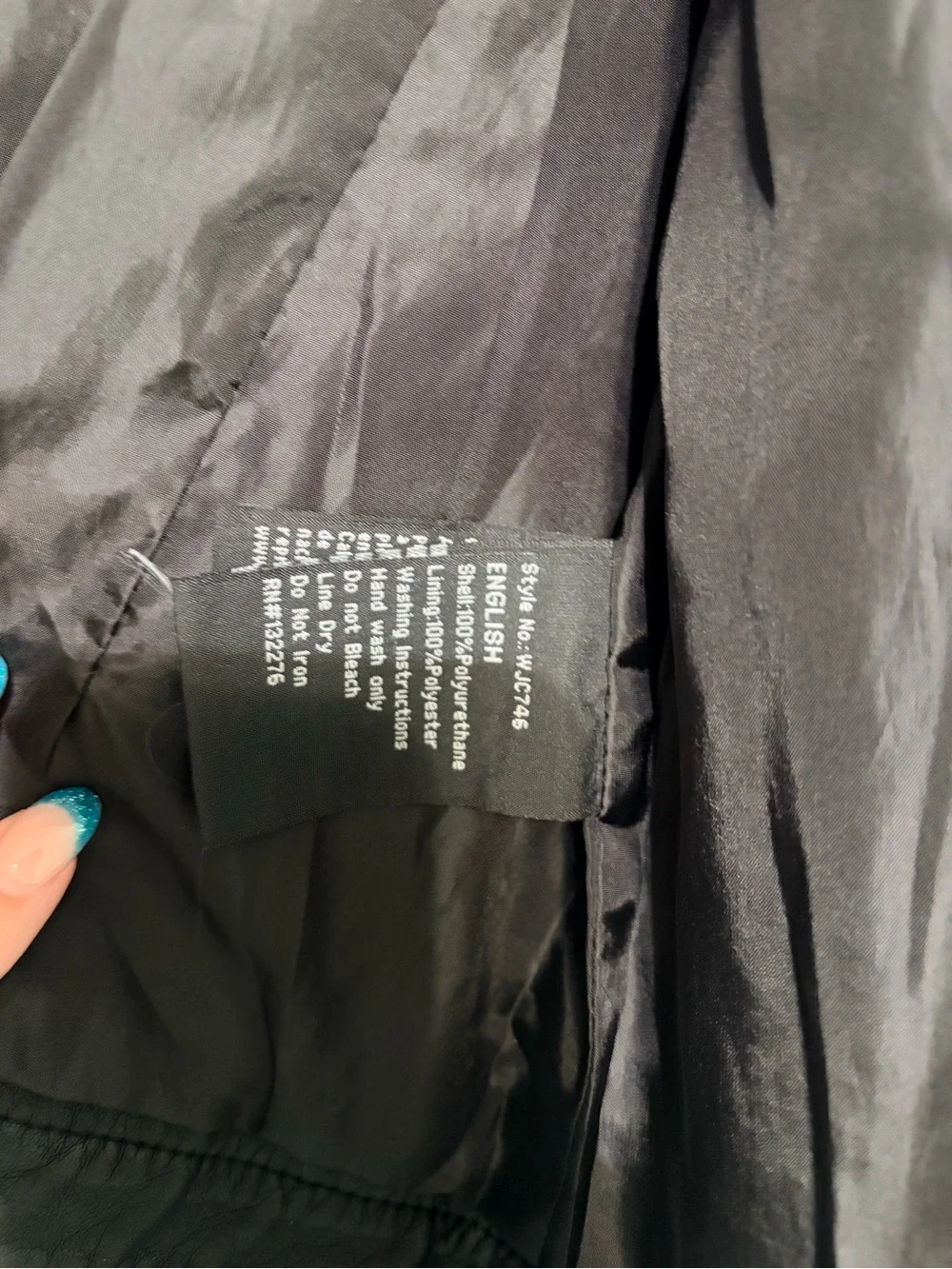 Black Men's Faux Leather Moto Jacket